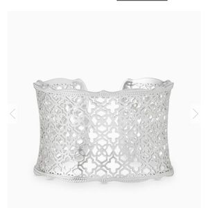 Kendra Scott Candice Silver Cuff Silver Filigree